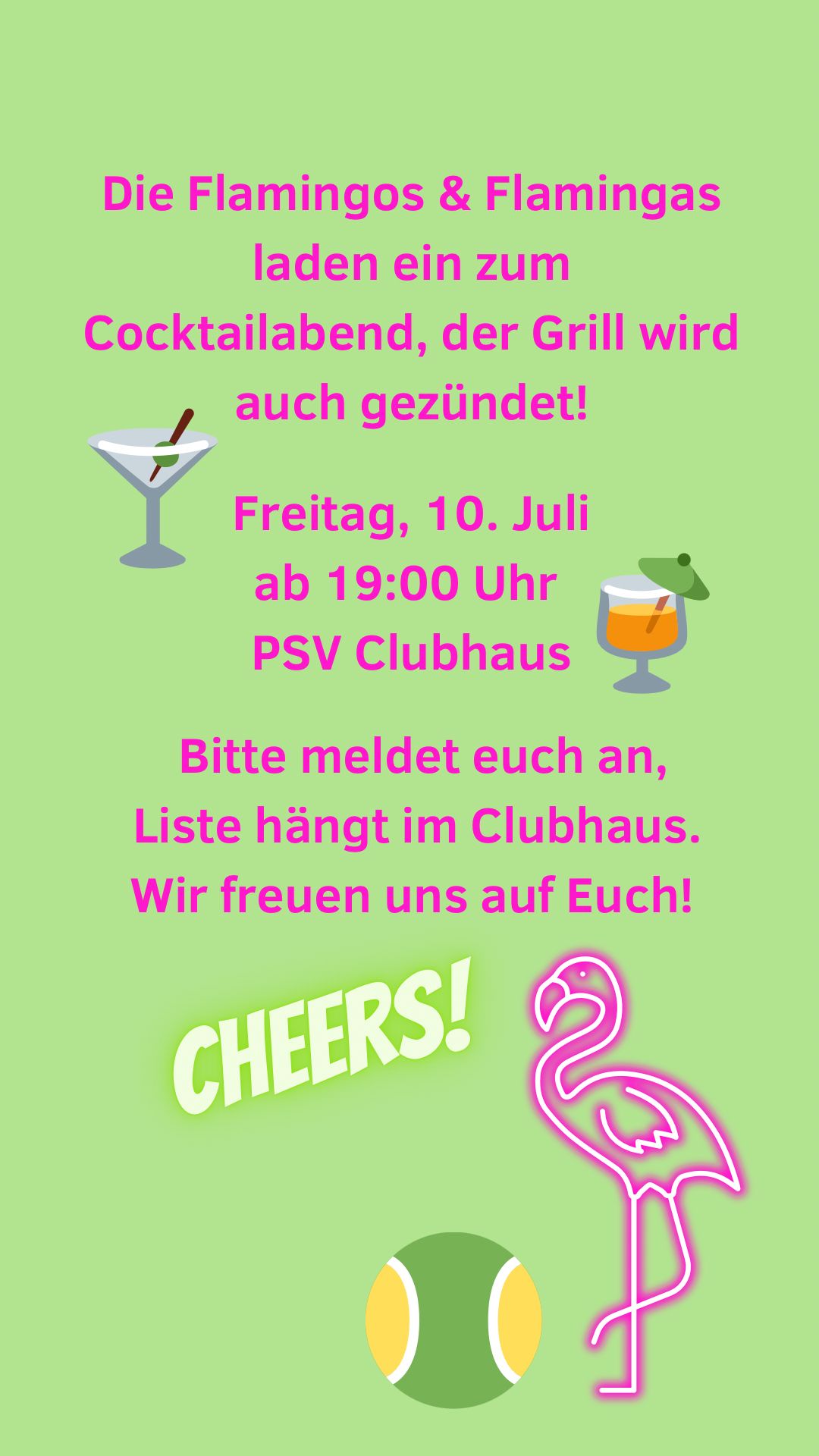 Flyer Cocktailabend